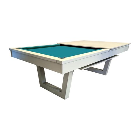 Mesa de Sinuca/bilhar com Tampo de Jantar Cor Nude - 2,20 X 1,20 - Azul Petróleo