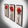 Quadros De Pintura Rosas Vermelhas 105x40cm-1532 - 3