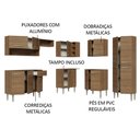 Ver imagem 5 de Armário de Cozinha Completa de Canto 417cm Rustic Emilly Madesa 02