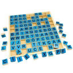 Alfabeto Móvel e Brinquedo de Madeira Cruzada Inteligente - 1