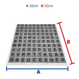 Alfabeto Móvel e Brinquedo de Madeira Cruzada Inteligente - 5