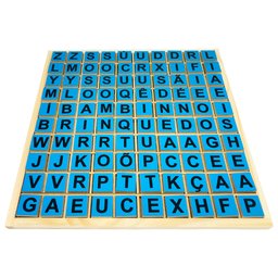 Alfabeto Móvel e Brinquedo de Madeira Cruzada Inteligente - 2