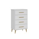 Ver imagem 2 de Cômoda para Quarto Infantil Magia Espresso Móveis Branco