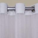 Ver imagem 3 de Cortina Voil Luxo Trabalhado Cross Branco 10.00x2,20 sem Forro