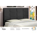 Ver imagem 3 de Cabeceira New Style Estofada Com Botão de Tecido para Cama Box Casal 144Cm Preto - JBE Móveis