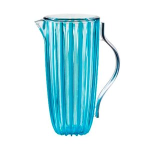 Jarra com Tampa em Bio Plástico Não Fóssil, 1,7 Lt 19,5 X 13 X H 27 Cm - Dolcevita - Turquesa - Guzz