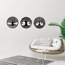 Ver imagem 3 de Decoração Círculos Árvore da Vida 95cmx29cm - Cria Arte Laser Preto