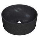 Ver imagem 1 de Cuba Pia para Banheiro Redonda 34cm Sara C08 Preto Granit - Mpozenato