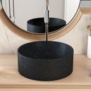 Ver imagem 6 de Cuba Pia para Banheiro Redonda 34cm Sara C08 Preto Granit - Mpozenato