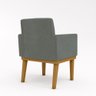 Cadeira Escritório Recepção Poltrona Reforçada Decorativa Cor:cinza - 5