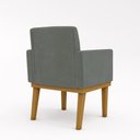 Ver imagem 5 de Cadeira Escritório Recepção Poltrona Reforçada Decorativa Cor:cinza
