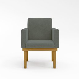 Cadeira Escritório Recepção Poltrona Reforçada Decorativa Cor:cinza - 4