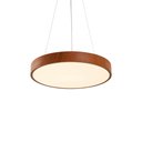 Ver imagem 1 de Lustre Pendente Nordecor Oris 2454 40cm Imbuia Led Bivolt