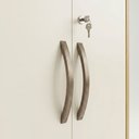 Ver imagem 3 de Armário Multiuso Organizador Caio com Chave para Quarto e Lavanderia - Cinamomo / Off White