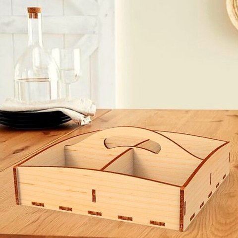 Porta Guardanapo e Sachê em Mdf - Kit 10 Unidades