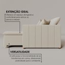 Ver imagem 6 de Sofá Cama Casal Retrátil e Reclinável 3 Lugares Bouclé Bege Creta Uruguai 230cm