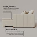 Ver imagem 6 de Sofá Cama Retrátil em Madeira Eucalipto e Bouclê 230cm Uruguai