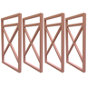 Quatro Suportes Estilo Industrial P/prateleiras 20cm - Rose Gold - 1
