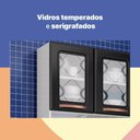 Ver imagem 3 de Armário De Cozinha Aço Kit Triplo Telasul Mirage New Bco/pto