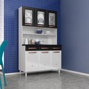 Ver imagem 2 de Armário De Cozinha Aço Kit Triplo Telasul Mirage New Bco/pto