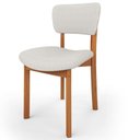 Ver imagem 7 de Kit 04 Cadeiras para Sala de Jantar Cozinha Living Estofada Dara L02 Bouclê Cru - Lyam Decor