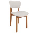 Ver imagem 6 de Kit 04 Cadeiras para Sala de Jantar Cozinha Living Estofada Dara L02 Bouclê Cru - Lyam Decor