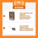 Ver imagem 3 de Assador de Frango Gás 6 Espetos Tubular Pr-634 Progás + Tesoura Multifuncional Tramontina Bivolt