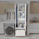 Ver imagem 7 de Armario Lavanderia 2 Portas 2 Gavetas Nesher 70cm 100 MDF