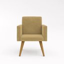 Ver imagem 2 de Cadeira Estofada Poltrona para Sala Quarto – Balaqui Decor Cor:Capuccino