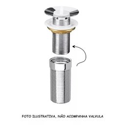 Prolongador Válvula 7/8 Ideal para Cubas Premium Inox 60mm - 5