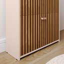 Ver imagem 5 de Sapateira Vertical 12 Pares Calçados Multiuso 2 Portas Basculantes Hall de Entrada Quarto Closet - o