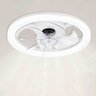 Ventilador Lustre Lampada de Teto Luxo Grande Led Ajustável Quarto Casa Controle 3 em 1 Apartamento  - 10