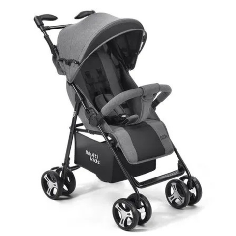 Carrinho Bebe Passeio Dobrável Reclinável Travel System Infantil Multikids