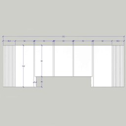 Cabeceira King 3,50m e 2 Mesas de Cabeceira Mdf sob Medida Cor:nogueira Cadiz com Cinza Sagrado - 6
