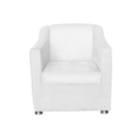Ver imagem 3 de Kit 10 Poltronas Bia Decorativa Reforçada Recepção Clínica Salão Sala de Estar Courino:branco