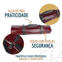 Ver imagem 4 de Estojo para Facas em Couro Profissional
