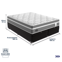 Ver imagem 3 de Cama Box Baú e Colchão Berlim Molas Ensacadas Queen Probel: Preto