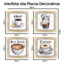 Ver imagem 3 de Quadro Café Expresso Padaria 2 Titulos Moldura Carvalho