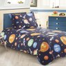 Kit Colcha Cobre Leito Solteiro 2 Pçs Infantil Space Force - 2