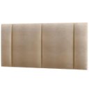 Ver imagem 2 de Cabeceira Estofada Cama Box Casal com Led Splend 140 Cm:veludo Bege