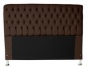Ver imagem 2 de Cabeceira e Recamier Iza para Cama Box Casal Queen 1.60 - Suede - Sv Decor: Marrom