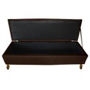 Ver imagem 4 de Cabeceira e Recamier Iza para Cama Box Casal Queen 1.60 - Suede - Sv Decor: Marrom