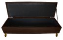 Ver imagem 4 de Cabeceira e Recamier Iza para Cama Box Casal Queen 1.60 - Suede - Sv Decor: Marrom