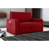 Sofá Cama Daiane 2 Lugares com Baú Veludo Maserati Vermelho Matrix - 2