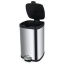 Ver imagem 2 de Lixeira Brinox Frame 12L com Balde e Pedal Aço Inox Escovado