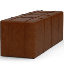 Ver imagem 5 de Puff Decorativo Living 140 Cm Roma W01 Couríssimo marrom - lyam