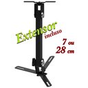 Ver imagem 3 de Suporte Projetor + Extensor 20 Cm -teto e Parede - Preto
