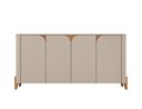 Ver imagem 2 de Aparador Buffet Sala Memphis com Pés de Madeira Maciça - 2 Cores:offwhite-cedro