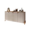 Ver imagem 6 de Aparador Buffet Sala Memphis com Pés de Madeira Maciça - 2 Cores:offwhite-cedro