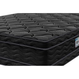 Colchão Casal Ortopédico Black 138x188x32 Double Face Espuma D33 Preto - 4
